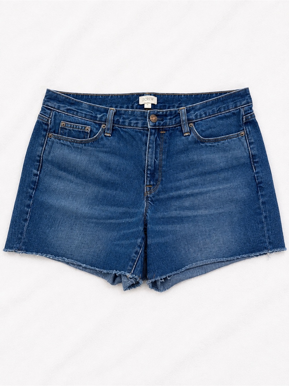 J. Crew Dark Blue Denim Cutoff Shorts